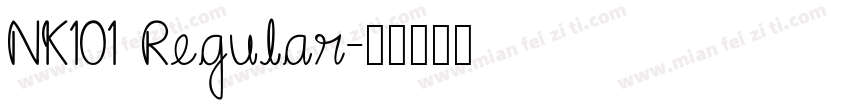 NK101 Regular字体转换